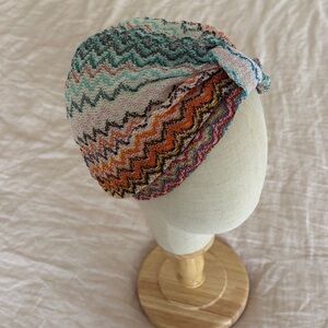 Missoni Multicolor Knit Turban Headband
